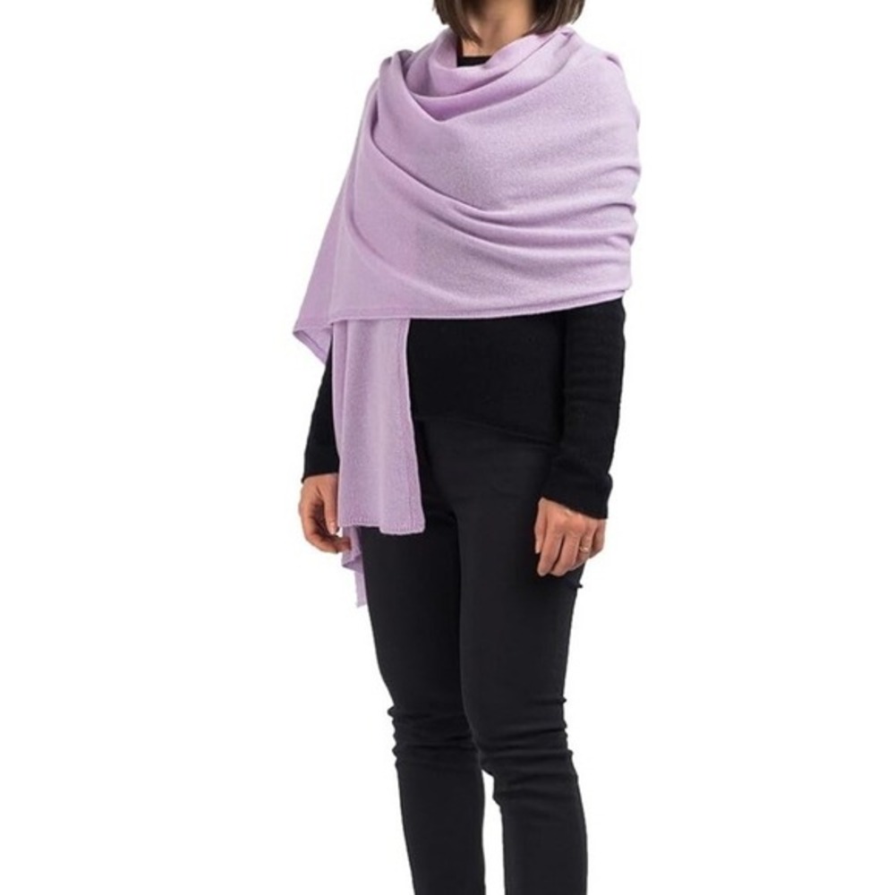 Dalle Piane Cashmere - Stole cashmere blend - Made in Italy - One Size, Lavender